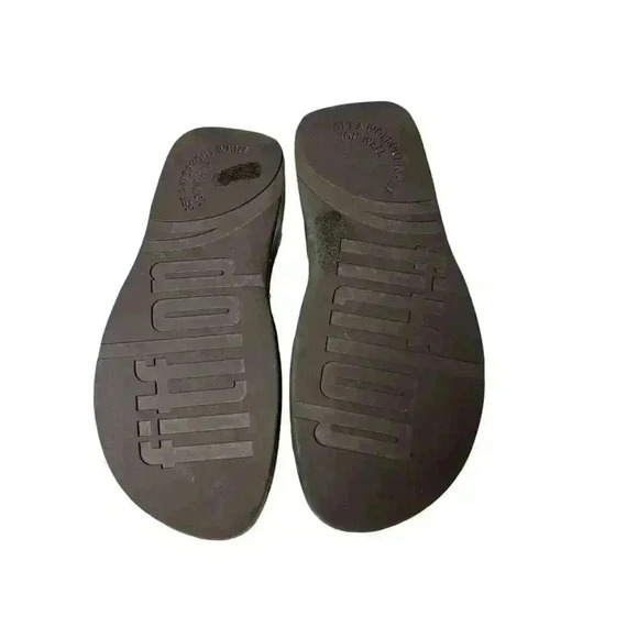 FitFlop WalkStar Bronze Toe Post Sandals Size 7 - Picture 9 of 10